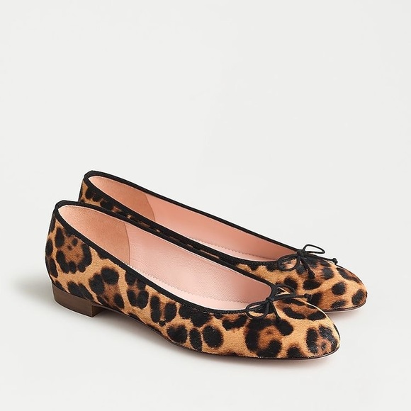 J. Crew Shoes - J. Crew Kiki Ballet Flats Leopard Calf Hair Size 8